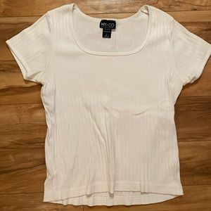 Vintage 90’s White Ribbed Women’s Tee